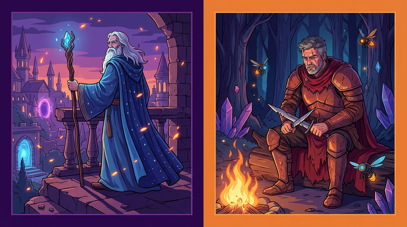 From Wise Wizards To Flawed Veterans