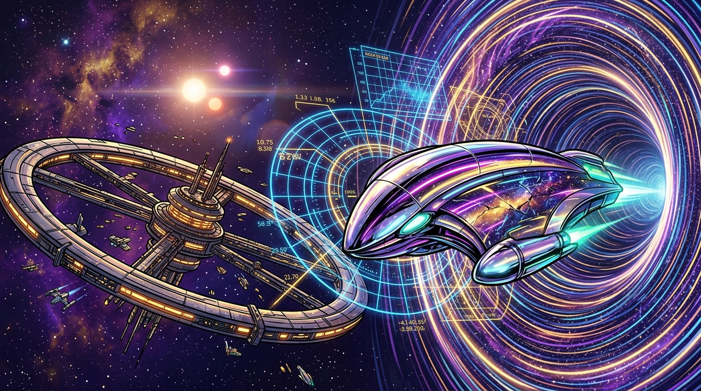 Beyond The Stars With Classic Space Opera Tropes Faster Than Light Travel And High Tech