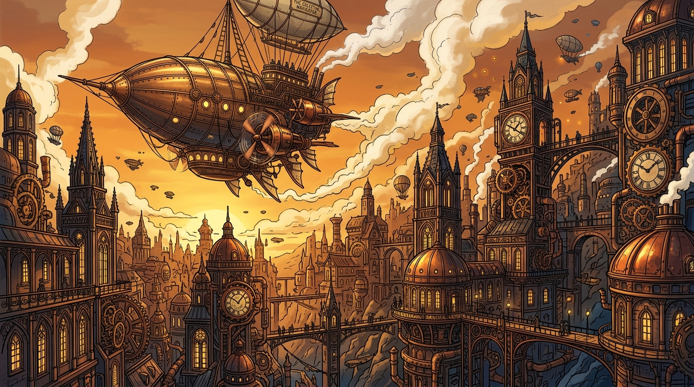 Victorian Gears And Steam Powered Wonders